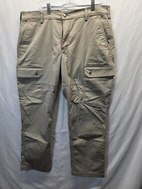 40 Grit Duluth Trading Beige Khaki Pants Mens Size 38 X30 Standard Fit